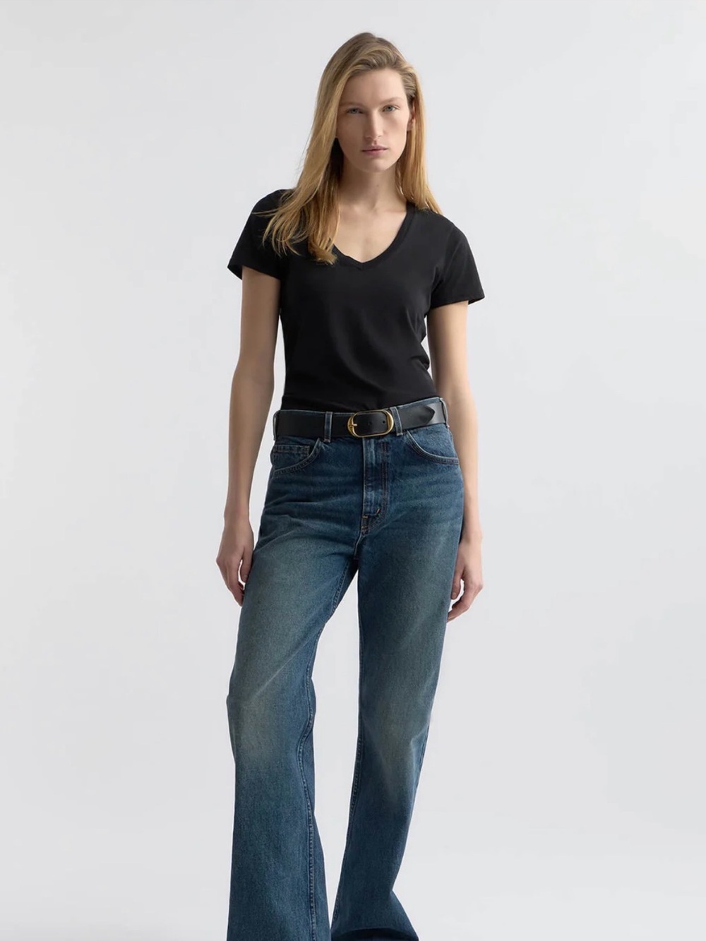 Nili Lotan Blue Mitchell Bootcut Jeans